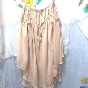 PURPLE SNOW BLUSH BOHO TOP SZ M